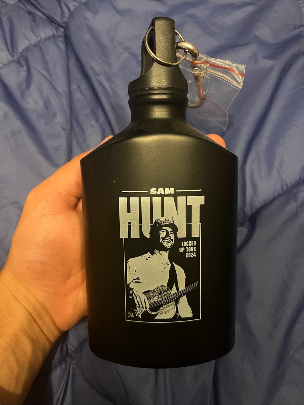 Sam Hunt 2024 Locked Up Tour Black Stainless Steel Flask